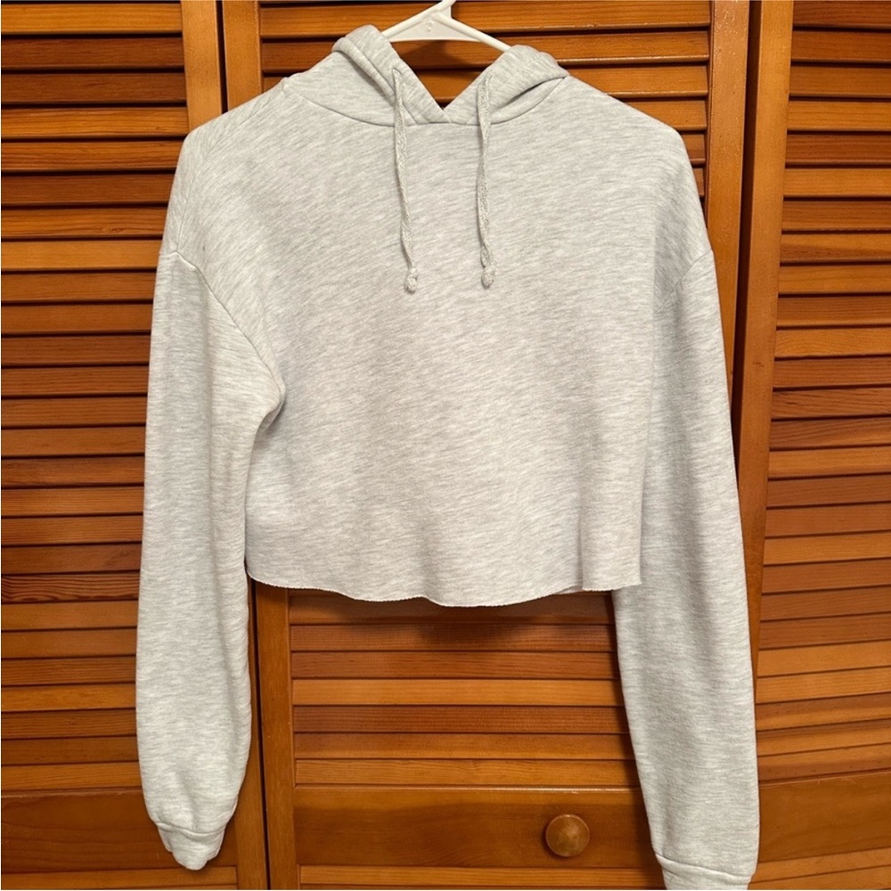 Topshop Crop Hoodie